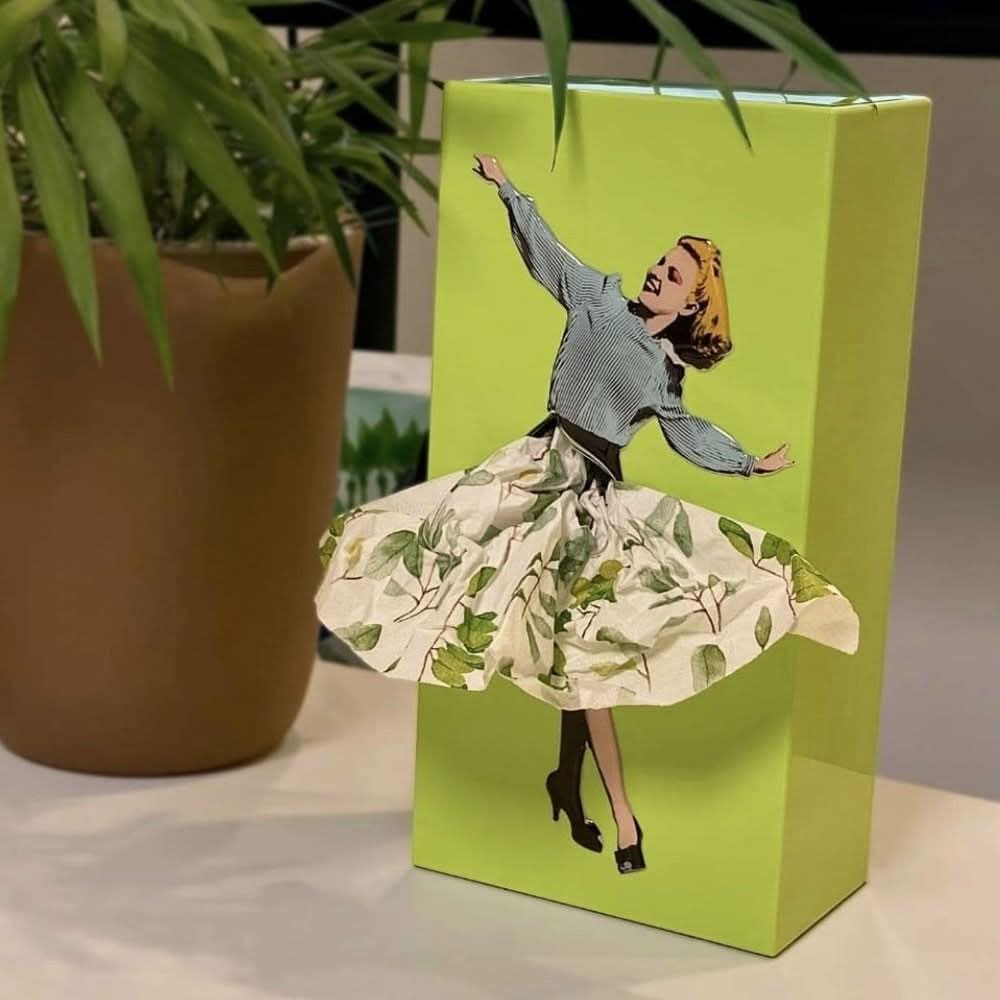 Tissue Box Plastic Decorative Playful Design