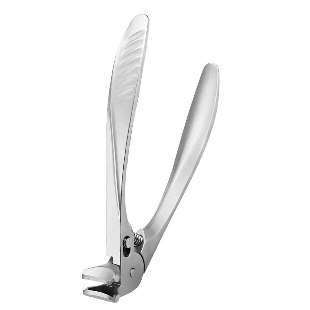 Toenail Clipper Extended Handle Stainless Steel Built-In Catcher & Nail Shaper Included
