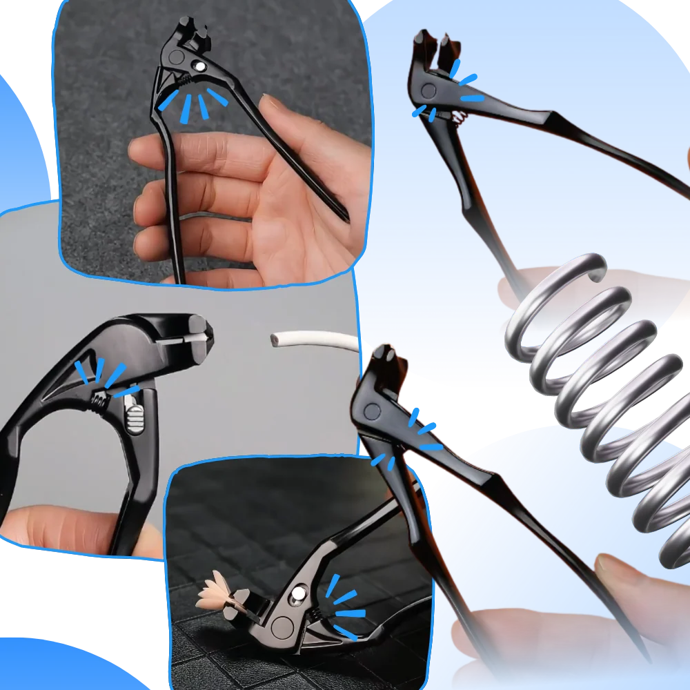 Toenail Clipper Extended Handle Stainless Steel Built-In Catcher & Nail Shaper Included