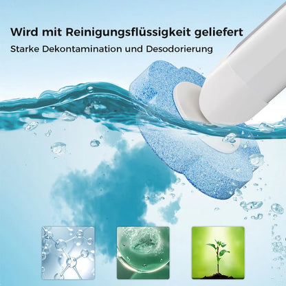 Toilet Brush Set Disposable Heads Push-Button Eighteen Refills