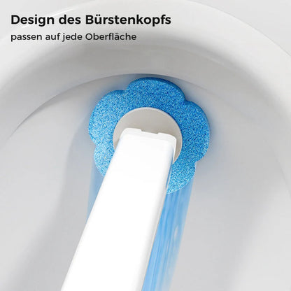 Toilet Brush Set Disposable Heads Push-Button Eighteen Refills