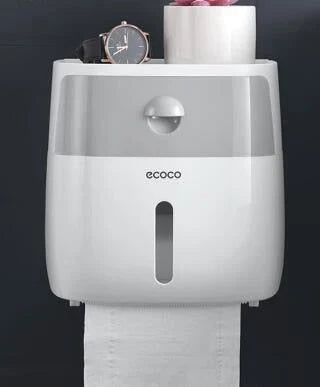Toilet Paper Holder Waterproof Wall-Mounted Towel Storage