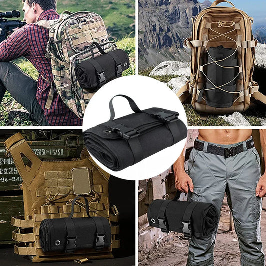 Tool Roll Organizer Water-Resistant Oxford Fabric Removable Pockets