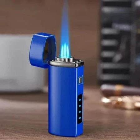 Torch Lighter Windproof Triple-Jet USB Rechargeable Metal Body