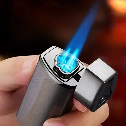 Torch Lighter Windproof Triple-Jet USB Rechargeable Metal Body