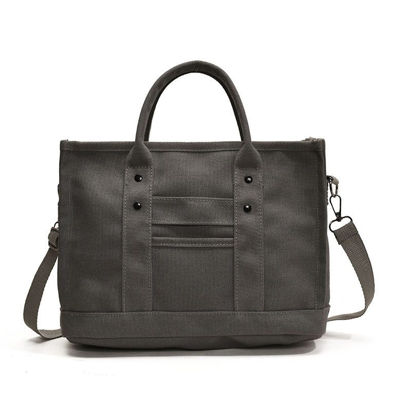 Tote Bag Canvas Durable Spacious Adjustable Shoulder Strap