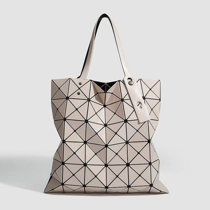 Tote Bag Geometric Pattern Removable Strap Spacious Interior