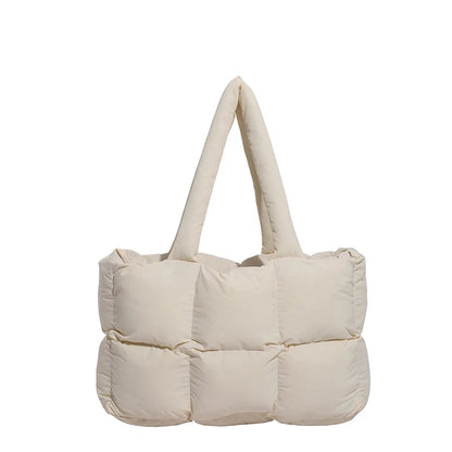 Tote Bag Puffed Spacious Lightweight Adjustable Handles