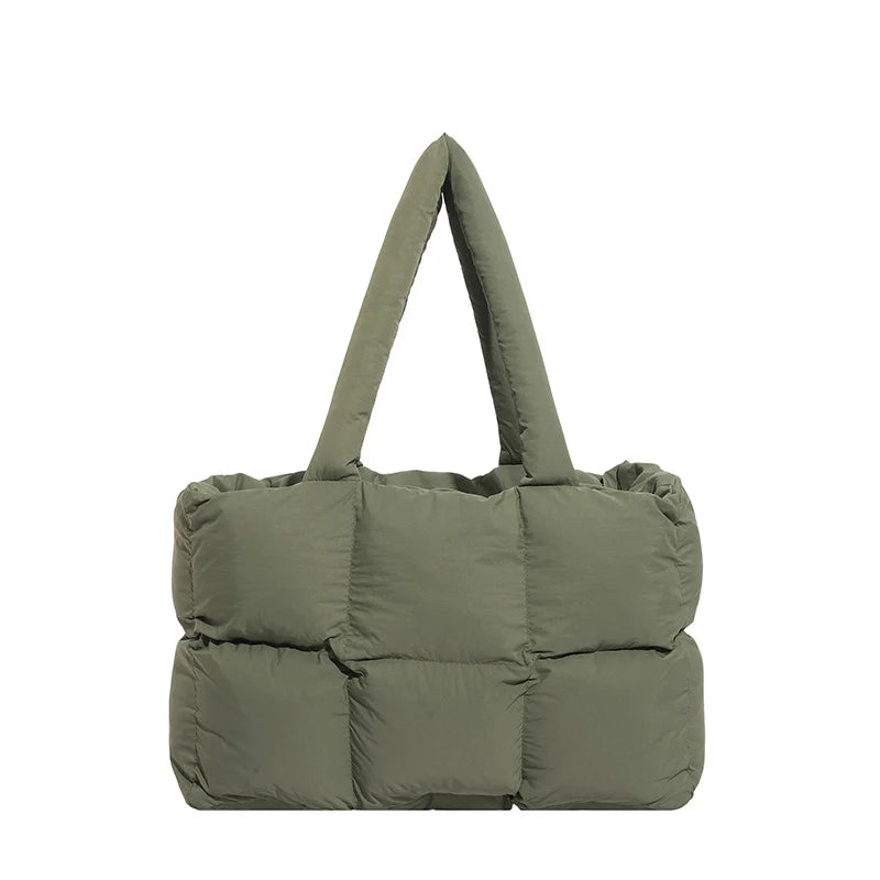 Tote Bag Puffed Spacious Lightweight Adjustable Handles