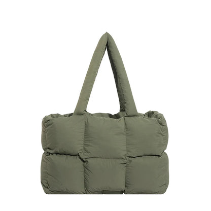 Tote Bag Puffed Spacious Lightweight Adjustable Handles