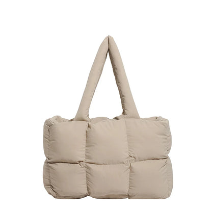 Tote Bag Puffed Spacious Lightweight Adjustable Handles