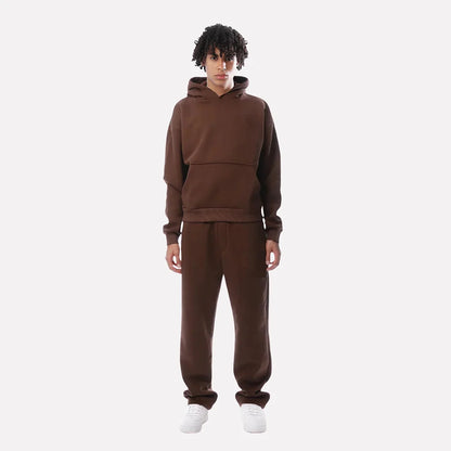 Tracksuit Set Unisex Cotton Blend Elastic Waistband & Cuffs