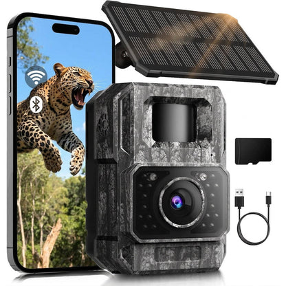 Trail Camera 4K Solar Charging Night Vision
