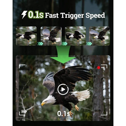 Trail Camera 4K Solar Charging Night Vision