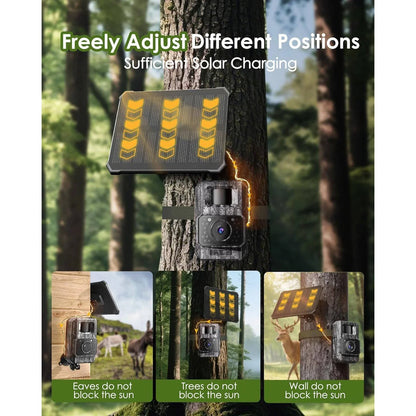 Trail Camera 4K Solar Charging Night Vision