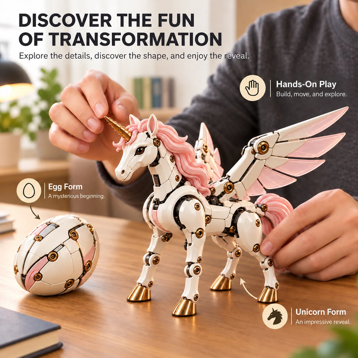 Transforming Toy Mechanical 2-in-1 Egg Design