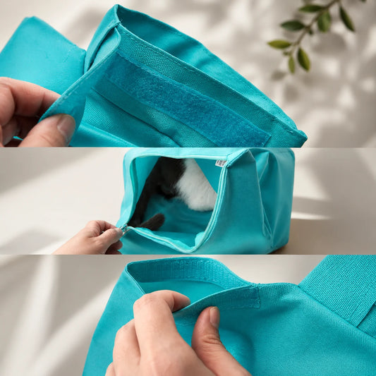 Travel Cat Carrier Pouch Anti-Scratch Breathable Mesh Foldable