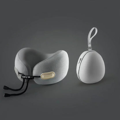 Travel Neck Pillow U-Shaped Memory Foam Compact Design