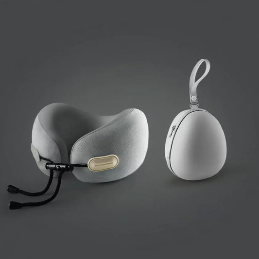 Travel Neck Pillow U-Shaped Memory Foam Compact Design