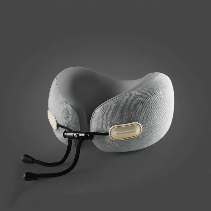 Travel Neck Pillow U-Shaped Memory Foam Compact Design