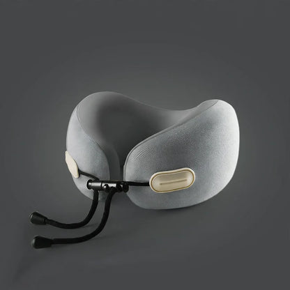 Travel Neck Pillow U-Shaped Memory Foam Compact Design