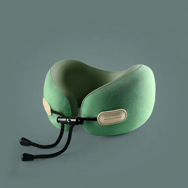 Travel Neck Pillow U-Shaped Memory Foam Compact Design