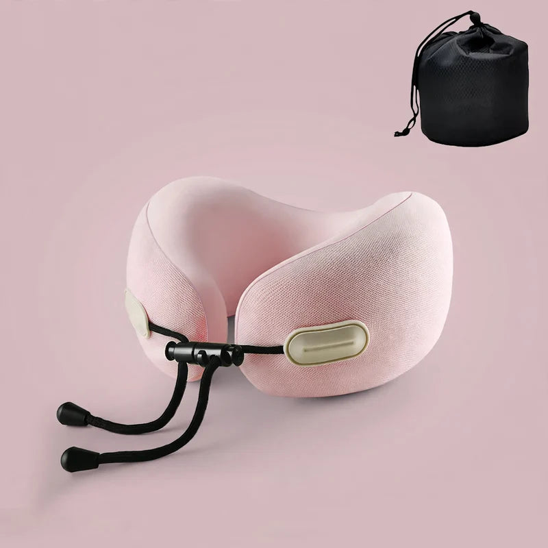 Travel Neck Pillow U-Shaped Memory Foam Compact Design