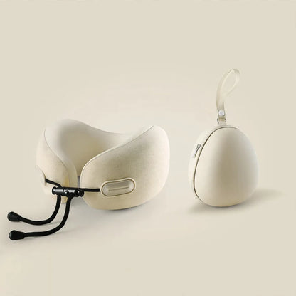 Travel Neck Pillow U-Shaped Memory Foam Compact Design
