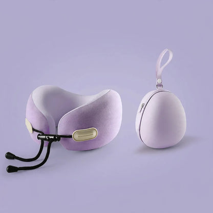 Travel Neck Pillow U-Shaped Memory Foam Compact Design