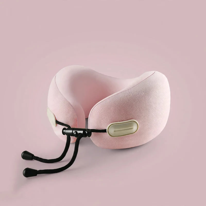 Travel Neck Pillow U-Shaped Memory Foam Compact Design