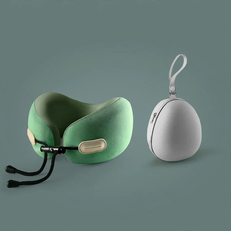 Travel Neck Pillow U-Shaped Memory Foam Compact Design