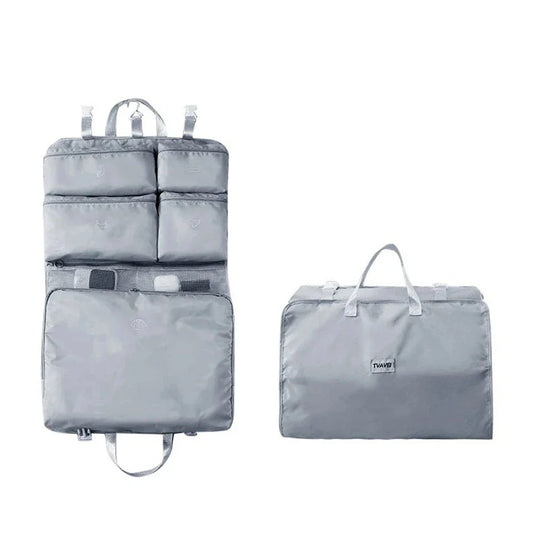 Travel Organizer Bag Foldable Hanging Design 6 Compartments
