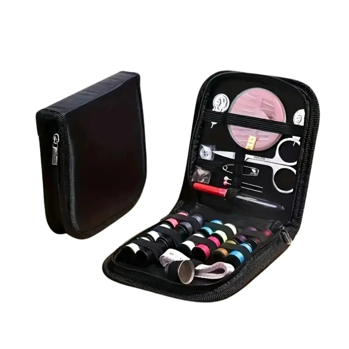 Travel Sewing Kit Compact Portable With Threads Needles Buttons & Scissors