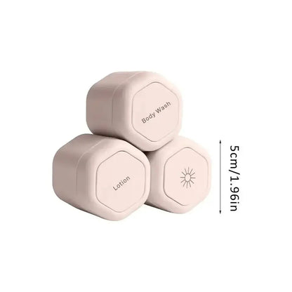 Travel Toiletry Jars BPA-Free Silicone Leakproof Stackable