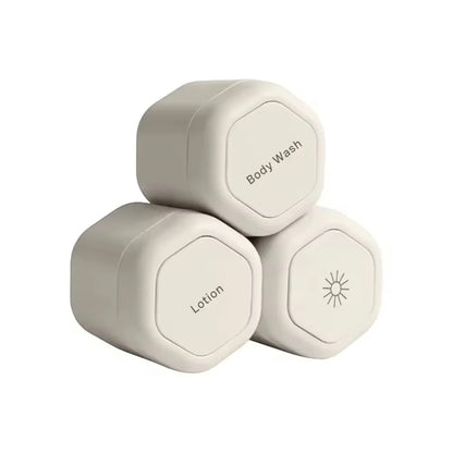 Travel Toiletry Jars BPA-Free Silicone Leakproof Stackable