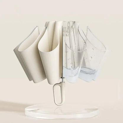 Travel Umbrella Wind-Resistant Automatic Open & Close Reflective Trim