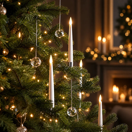 Tree Candle Set Flameless Battery Operated Remote & Timer