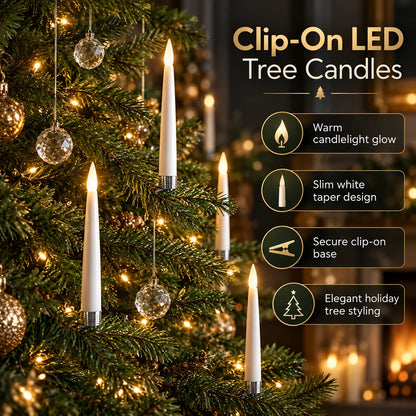 Tree Candle Set Flameless Battery Operated Remote & Timer