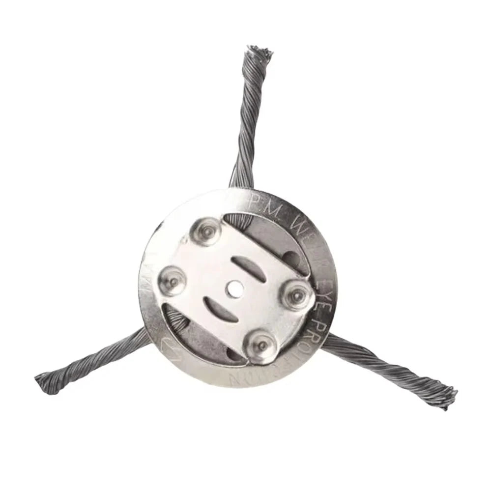 Trimmer Attachment Rotating Steel Brush Universal Fit