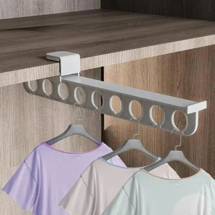 Trouser Hanger Retractable Space-Saving Adhesive Mounting