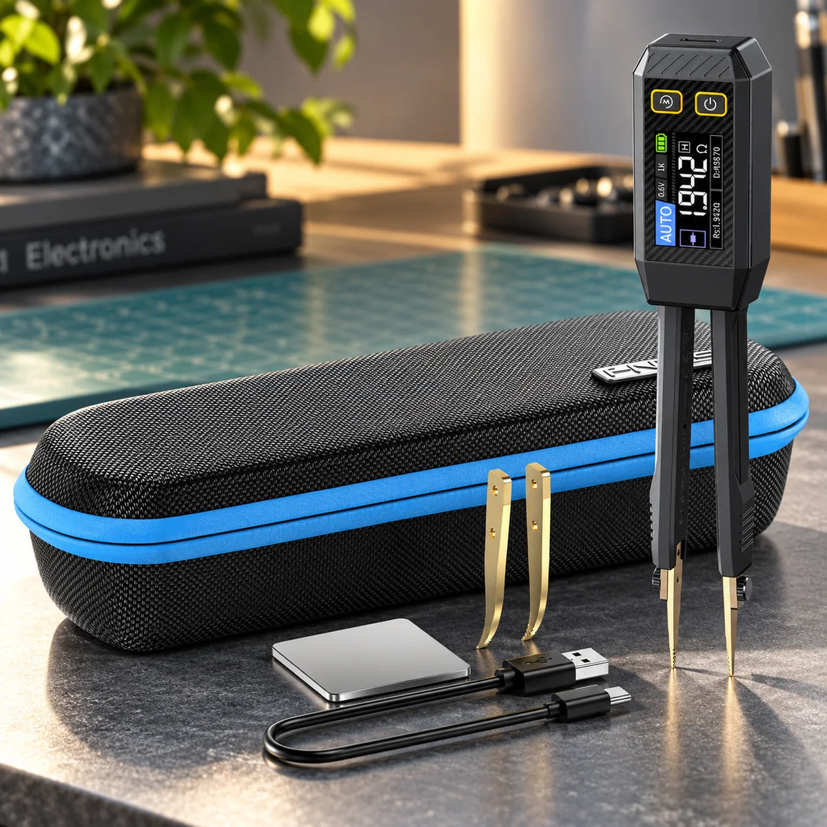 Tweezers Tester Auto-Detect ESR & Diode Readings