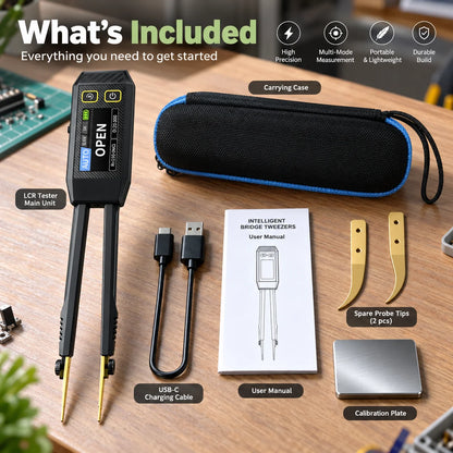 Tweezers Tester Auto-Detect ESR & Diode Readings