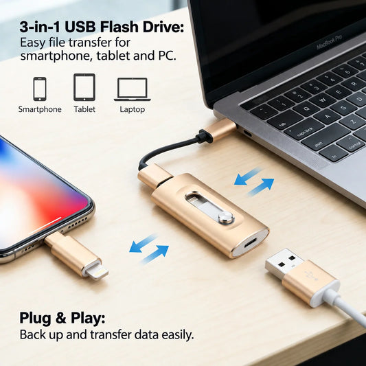 USB Flash Drive USB 3.0 Type-C OTG Adapter