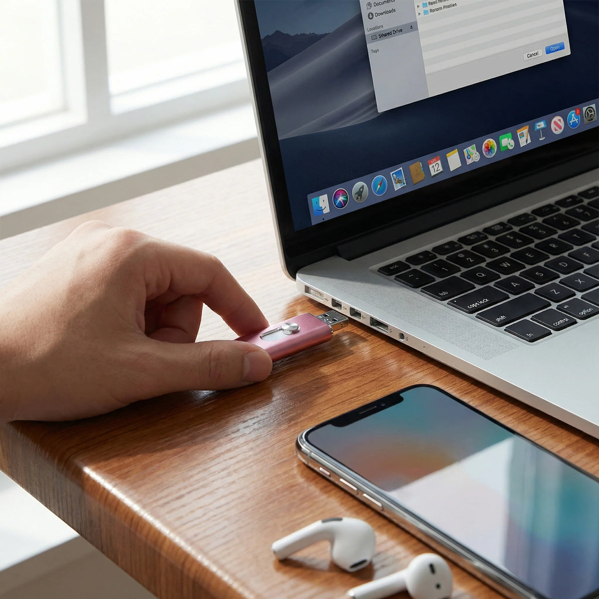 USB Flash Drive USB 3.0 Type-C & OTG Foldable Metal Casing