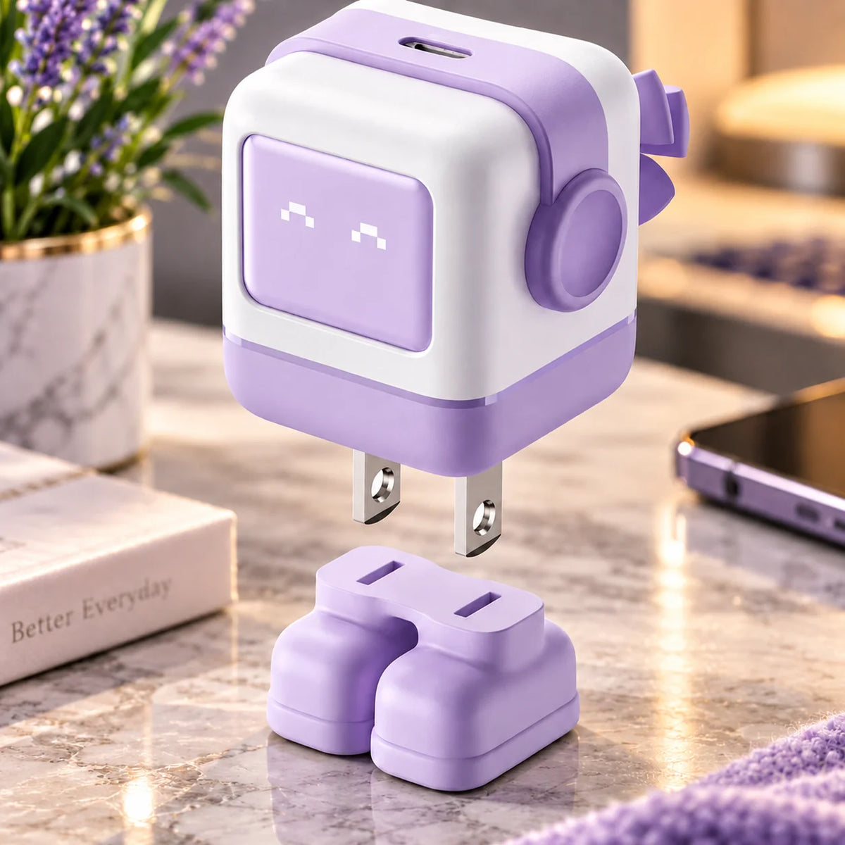 USB Wall Charger Fast Charge Dual USB-C & USB-A