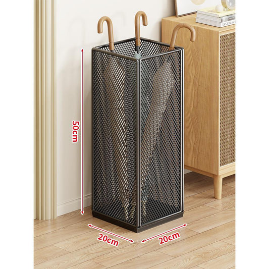 Umbrella Stand Ventilated Metal Mesh Compact Storage