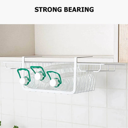 Under Cabinet Glass Rack Iron Space-Saving Storage