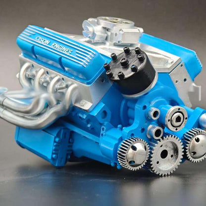 V8 Engine Model Kit Gasoline-Powered CNC-Machined Metal Components
