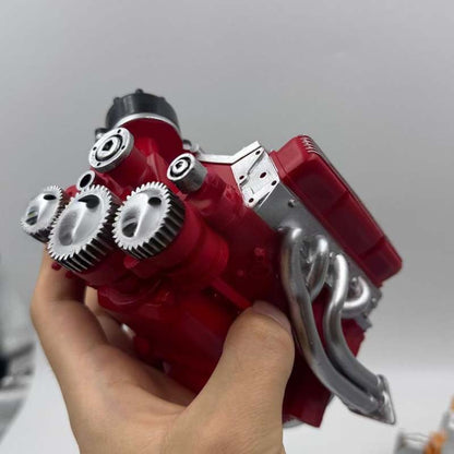 V8 Engine Model Kit Gasoline-Powered CNC-Machined Metal Components