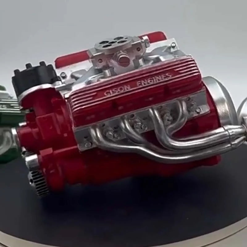V8 Engine Model Kit Gasoline-Powered CNC-Machined Metal Components
